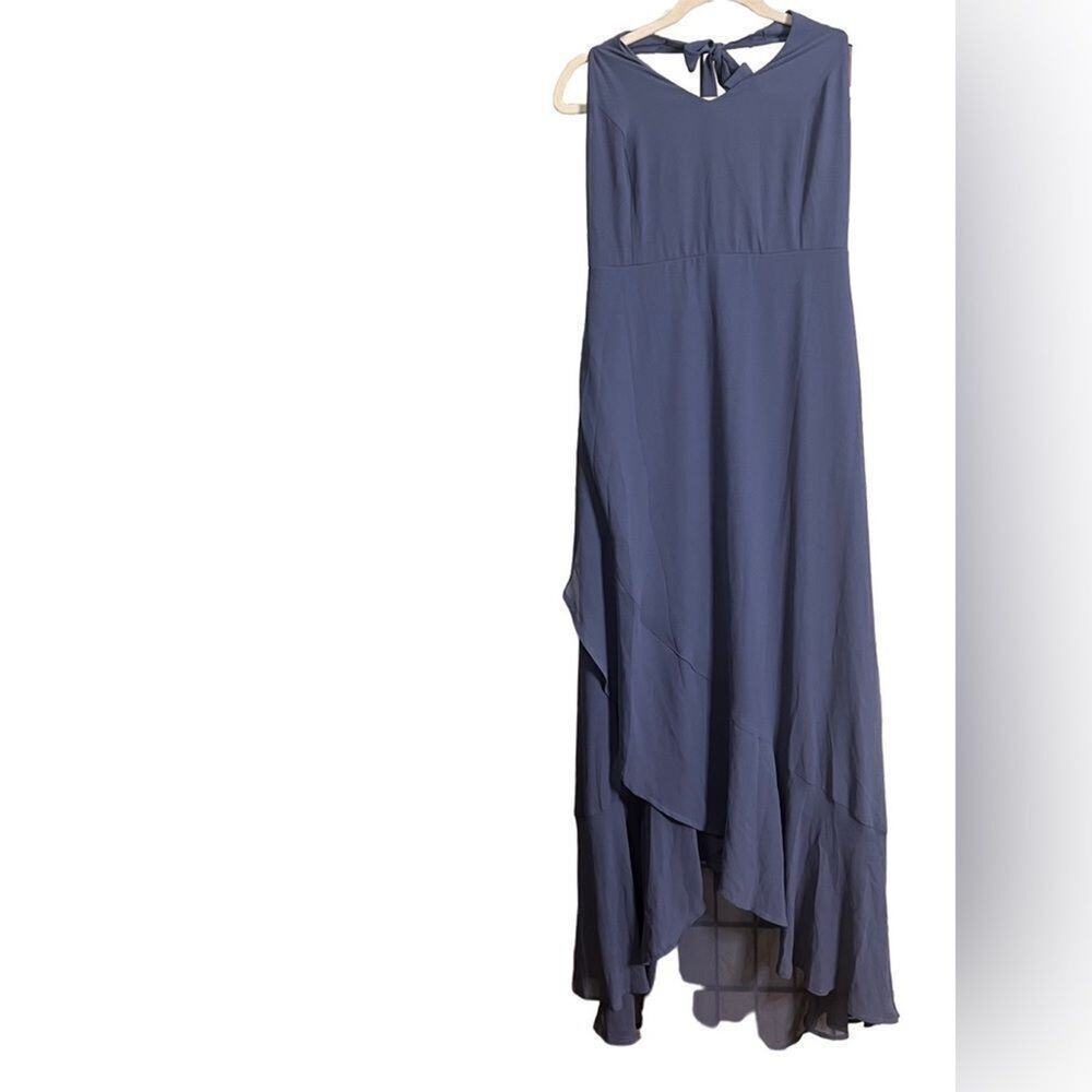 LULUS RUFFLE OPEN BACK MAXI DRESS SIZE XL